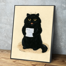 Load image into Gallery viewer, Home Sweet Home By Louis Wain Art Print Portrait Vintage Poster Canvas Wall Art Décor Gift