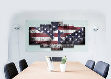Load image into Gallery viewer, American Flag Wall Art Canvas- Army Rangers- Military Art- Rustic American Flag- Patriotic Wall Art- Navy Seals- Army Wall Decor- US Marines