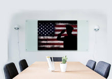 Load image into Gallery viewer, The Salute #1 - Army Rangers- Military Art- Rustic American Flag- Patriotic Wall Art- Navy Seals- Army Wall Decor- US Marines