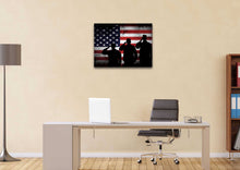 Load image into Gallery viewer, The Salute #4 - Army Rangers- Military Art- Rustic American Flag- Patriotic Wall Art- Navy Seals- Army Wall Decor- US Marines