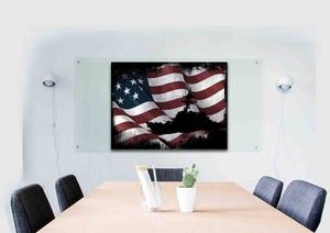Navy Battleship Destroyer - Army Rangers- Military Art- Rustic American Flag- Patriotic Wall Art- Navy Seals- Army Wall Decor- US Marines