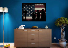 Load image into Gallery viewer, The Salute #5 - Army Rangers- Military Art- Rustic American Flag- Patriotic Wall Art- Navy Seals- Army Wall Decor- US Marines