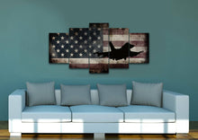 Load image into Gallery viewer, Navy Army Fighter Pilot #2 - Jet - Military Art- Rustic American Flag- Patriotic Wall Art- Airplane- Navy Pilot Wall Decor-