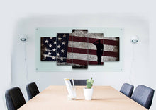 Load image into Gallery viewer, The Salute #7 - Army Rangers- Military Art- Rustic American Flag- Patriotic Wall Art- Navy Seals- Army Wall Decor- US Marines