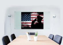 Load image into Gallery viewer, The Salute #8 - Army Rangers- Military Art- Rustic American Flag- Patriotic Wall Art- Navy Seals- Army Wall Decor- US Marines