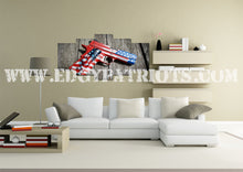 Load image into Gallery viewer, American Flag and 2nd Amendment Wall Art Canvas - Army Rangers- Military Art- Patriotic Wall Art- Navy Seals- Army Wall Decor- US Marines