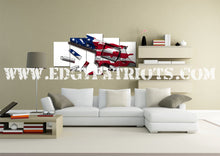 Load image into Gallery viewer, American Flag and 2nd Amendment #2 Wall Art Canvas - Army Rangers- Military Art- Patriotic Wall Art- Navy Seals- Army Wall Decor- US Marines