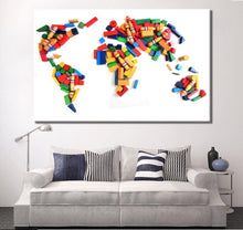 Load image into Gallery viewer, Kids Wall Decor | Kids Wall Art | Playroom Decor | Map of the World for Kids |  Nursery Wall Art  |  World Map Push Pin | Baby Wall Decor