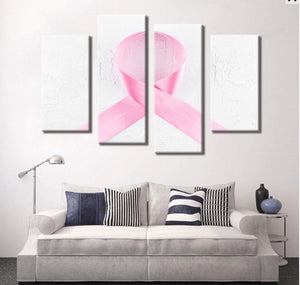 Customizable Breast Cancer Gifts | Breast Cancer Awareness |  Susan G. Women | Pink Ribbon | Wall Canvas Art | Home Decor