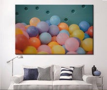 Load image into Gallery viewer, Nursery Wall Art | Kids Balloon Pit Wall Art  | Home Decor Kids Room Playroom Decor | Wall Canvas Mall