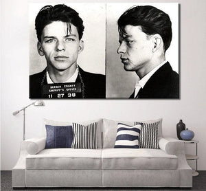 Sinatra Mugshot Poster | Canvas Wall Art