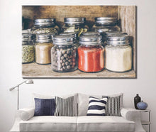 Load image into Gallery viewer, Kitchen Wall Art | Kitchen Canvas Wall Art | Kitchen Prints | Kitchen Artwork | Glass Jar