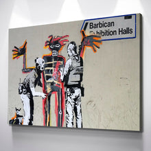 Load image into Gallery viewer, Banksy Basquiat Print Banksy Poster Banksy Art Canvas Wall Art