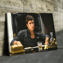 Load image into Gallery viewer, Scarface Poster | Scarface Movie Poster | Tony Montana Poster Framed Canvas Art Wall