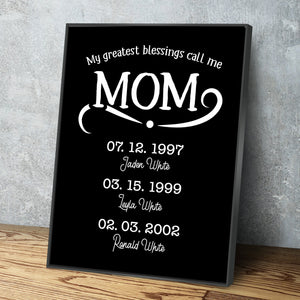 Personalized Gifts for Mom | Mothers Day Canvas | Mom Canvas | Canvas Wall Art