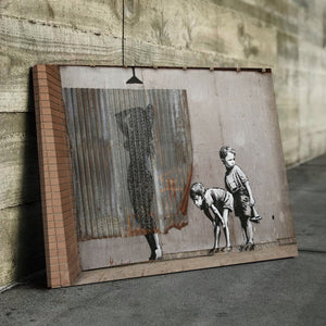 Banksy Prints | Banksy Canvas Art | Banksy Prints for Sale | Graffiti Canvas Art | Peeping Tom Boys