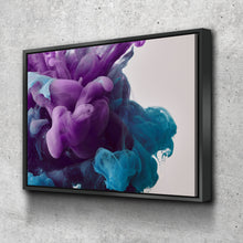 Load image into Gallery viewer, Living Room Wall Art | Living Room Wall Decor | Bedroom Wall Art | Bedroom Wall Decor | Abstract Clouds Purple Blue Canvas Wall Art |