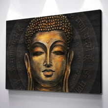 Load image into Gallery viewer, Buddha Wall Art Indian Wall art Spiritual Art yoga art print zen wall art buddha wall decor esoteric art Canvas Wall Art Ready to Hang