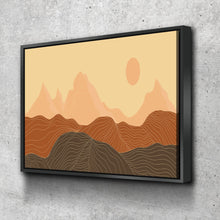 Load image into Gallery viewer, Framed Canvas Home Artwork Decoration Abstract Mountain Nature Scenery Canvas Wall Art for Living Room Bedroom Canvas Wall Art Ready to Hang