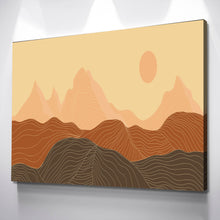 Load image into Gallery viewer, Framed Canvas Home Artwork Decoration Abstract Mountain Nature Scenery Canvas Wall Art for Living Room Bedroom Canvas Wall Art Ready to Hang