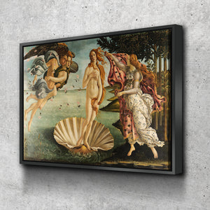 The Birth of Venus Sandro Botticelli Framed Canvas Wall Art for Living Room Bedroom Canvas Prints for Home Decoration Ready to Hanging