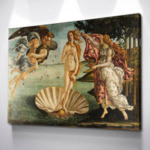The Birth of Venus Sandro Botticelli Framed Canvas Wall Art for Living Room Bedroom Canvas Prints for Home Decoration Ready to Hanging