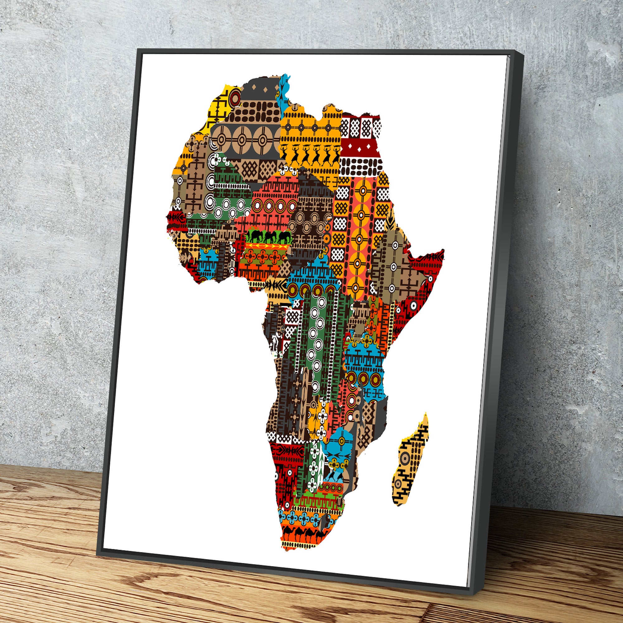 African Wall Art | Abstract African art | Canvas Wall Art | African Pa – Wall  Canvas Mall