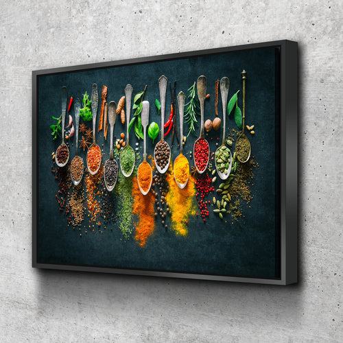 Herbs Spices Cooking Kitchen wall art kitchen wall decor Canvas Wall Art Ready to Hang Canvas
