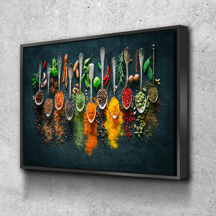 Herbs Spices Cooking Kitchen wall art kitchen wall decor Canvas Wall Art Ready to Hang Canvas