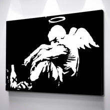 Load image into Gallery viewer, Drunk Angel Fallen Angel Banksy Print Banksy Poster Banksy Art Canvas Wall Art Ready to Hang Canvas