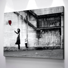 Load image into Gallery viewer, Banksy Prints | Banksy Canvas Art | Banksy Prints for Sale | BANKSY Balloon Girl There Is Always Hope Reproduction | Canvas Wall Art