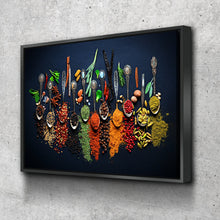 Load image into Gallery viewer, Kitchen Wall Art | Kitchen Canvas Wall Art | Kitchen Prints | Kitchen Artwork | Spoon Spices