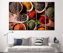 Load image into Gallery viewer, Kitchen Wall Art Kitchen Canvas Spices #2 Ready to Hang Wall Decor