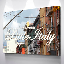 Load image into Gallery viewer, Little Italy New York Wall Decor Canvas Wall Art Poster Print
