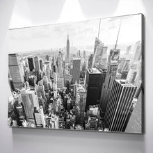 Load image into Gallery viewer, New York Skyline in B&amp;W Canvas Art - New York Empire State, New York Canvas, New York Poster, New York Photo, Large Wall art