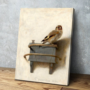 The Goldfinch by Carel Fabritius | Canvas Wall Art Print Poster