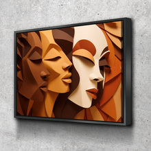 Load image into Gallery viewer, African American Wall Art | African Canvas Art | Canvas Wall Art | Black History Month Women Faces Canvas Art