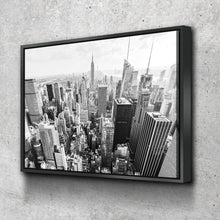 Load image into Gallery viewer, New York Skyline in B&amp;W Canvas Art - New York Empire State, New York Canvas, New York Poster, New York Photo, Large Wall art