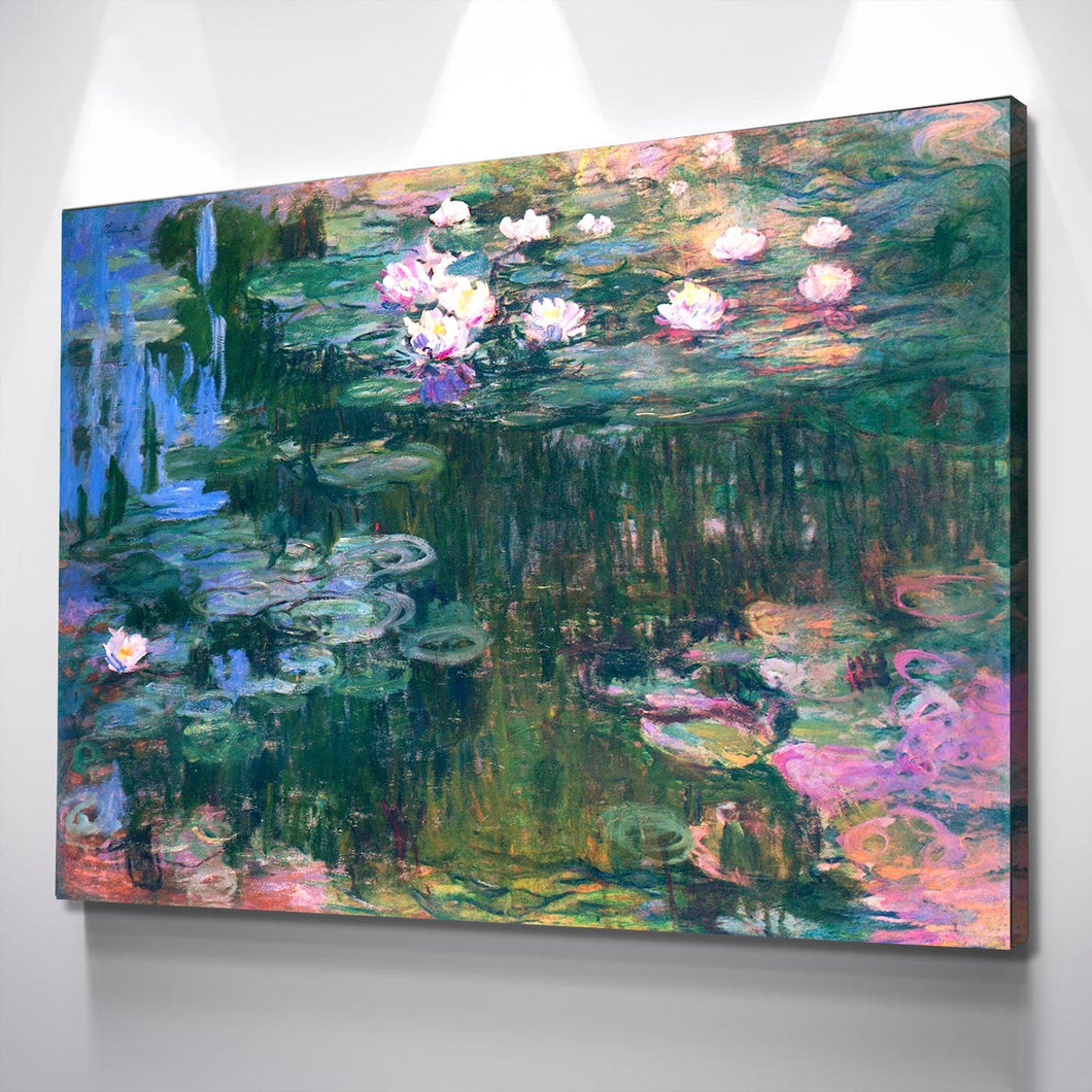 Claude Monet Water Lilies Print Canvas Wall Art Reproduction