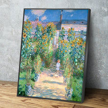 Load image into Gallery viewer, Artist&#39;s Garden At Vetheuil by Claude Monet Print | Canvas Wall Art Reproduction