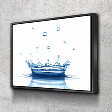 Load image into Gallery viewer, Water Crown Landscape Bathroom Wall Art | Bathroom Wall Decor | Bathroom Canvas Art Prints | Canvas Wall Art