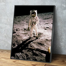 Load image into Gallery viewer, NASA Apollo 11 Moon Landing Posters Space Travel Style Retro Vintage Canvas Wall Art Framed Print