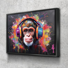 Load image into Gallery viewer, Graffiti Canvas Art | DJ Monkey Canvas Wall Art