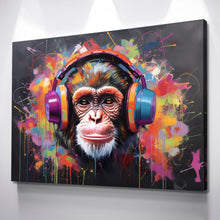 Load image into Gallery viewer, Graffiti Canvas Art | DJ Monkey Canvas Wall Art
