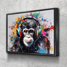 Load image into Gallery viewer, Graffiti Canvas Art | DJ Monkey Canvas Wall Art v2