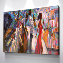 Load image into Gallery viewer, Jazz Wall Art | Black Art | African American Art | Music Canvas Wall Art | Living Room Bedroom Wall Art