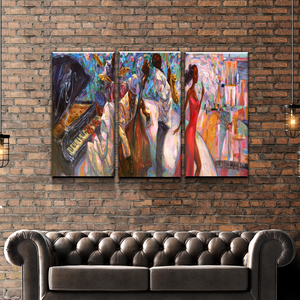 Jazz Wall Art | Black Art | African American Art | Music Canvas Wall Art | Living Room Bedroom Wall Art
