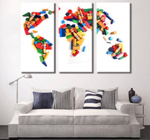 Load image into Gallery viewer, Kids Wall Decor | Kids Wall Art | Map of the World for Kids