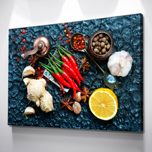 Load image into Gallery viewer, Kitchen Wall Art | Kitchen Canvas Wall Art | Kitchen Prints | Kitchen Artwork | Aroma Spices