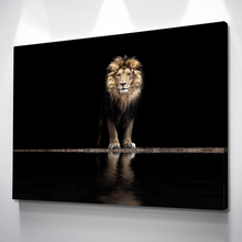 Load image into Gallery viewer, Lion Wall Art | Lion Canvas | Living Room Bedroom Wall Art | Majestic Lion Canvas Wall Art Set Landscape